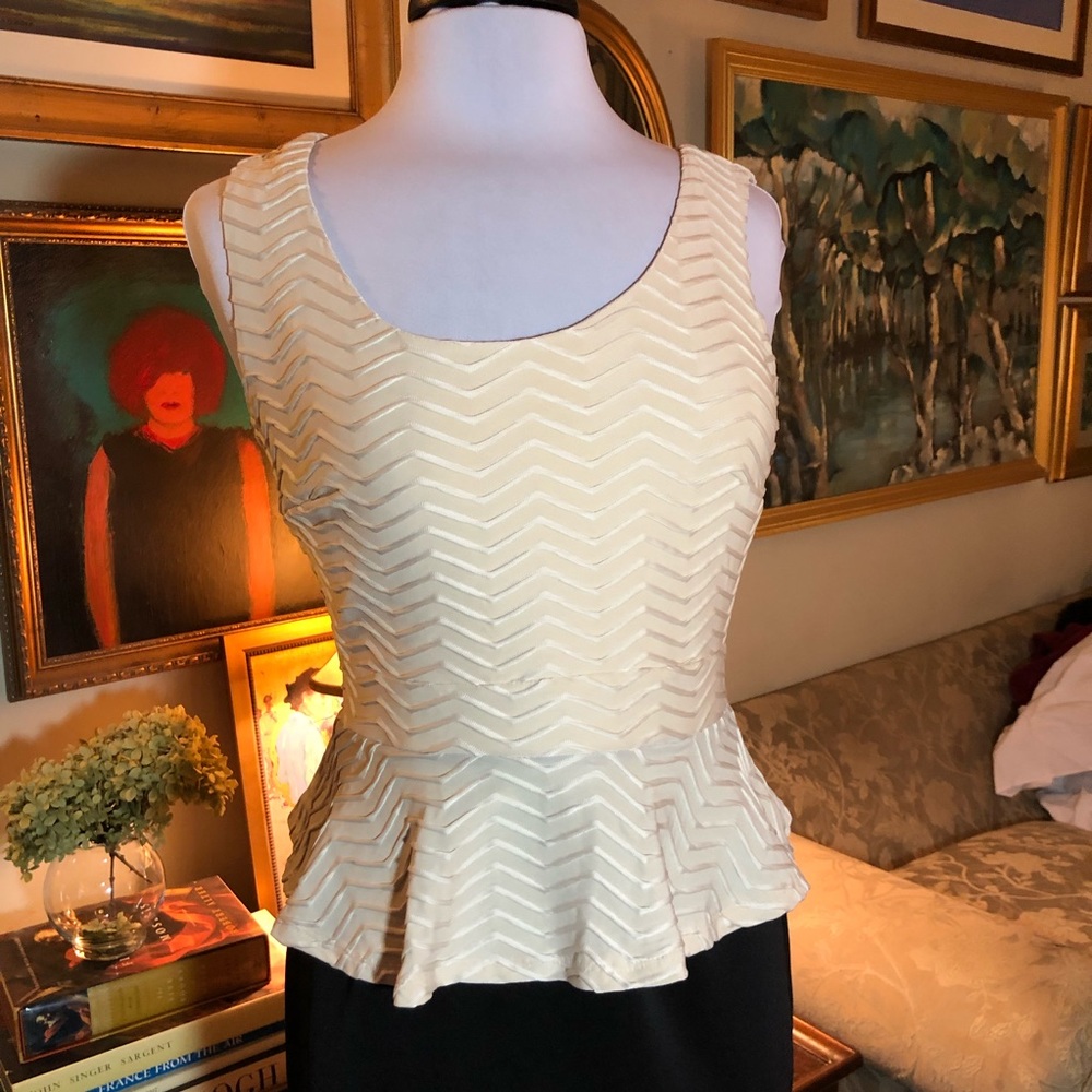 Sweet Storm party dress. Ivory/Black - size L - Picture 2 of 9